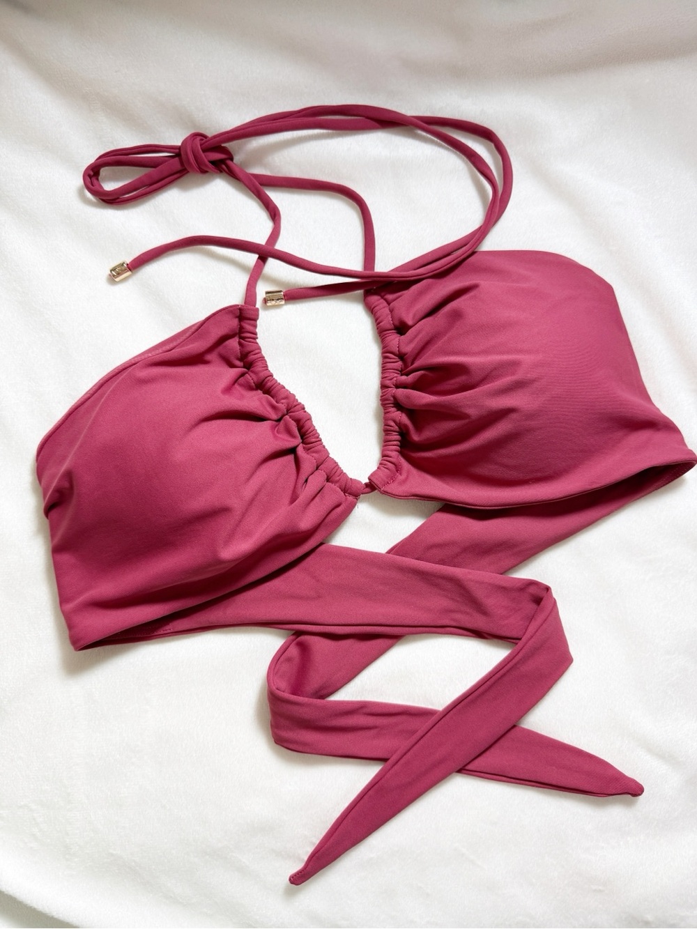 Buffbunny Collection Santori Swim Bikini Top in "Terracotta" Medium